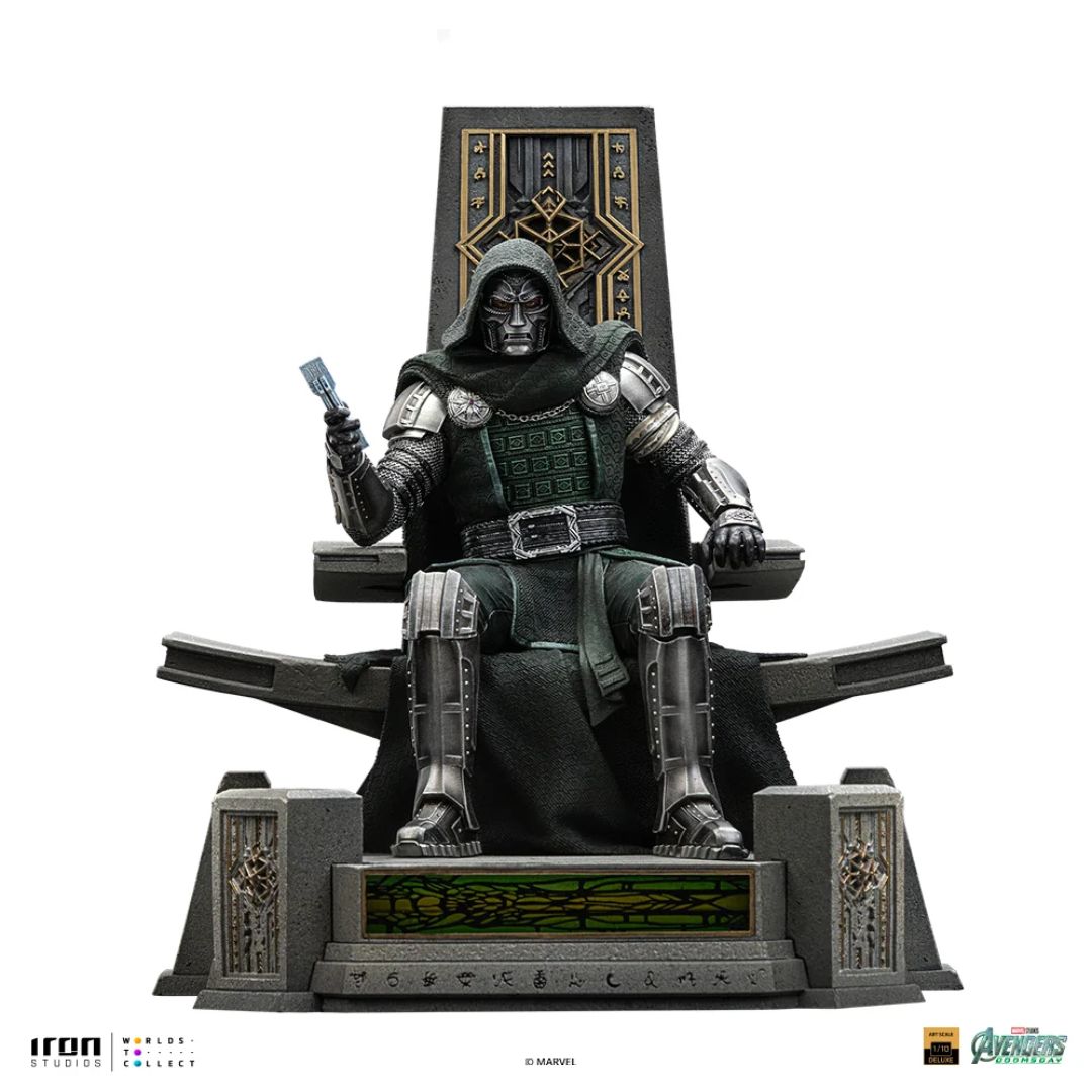 Avengers: Doomsday Doctor Doom On Throne Statue By Iron Studios