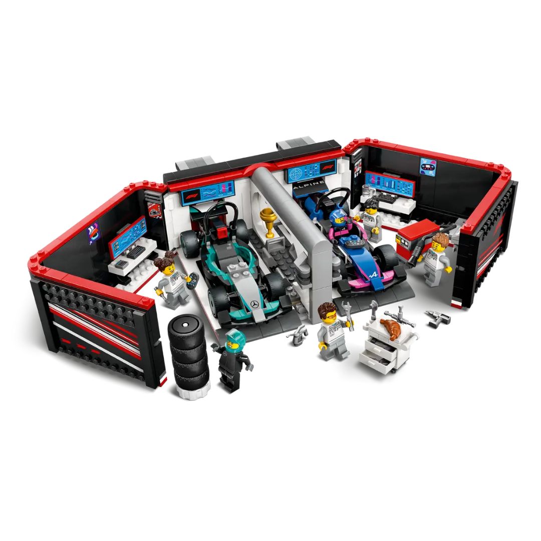 F1 Garage & Mercedes-Amg & Alpine Cars Lego City By Lego -Lego - India - www.superherotoystore.com