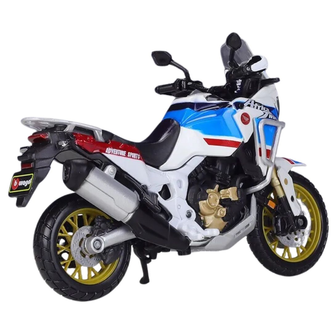 White Honda Africa Twin DCT 1:18 Scale Bike by Maisto -Maisto - India - www.superherotoystore.com