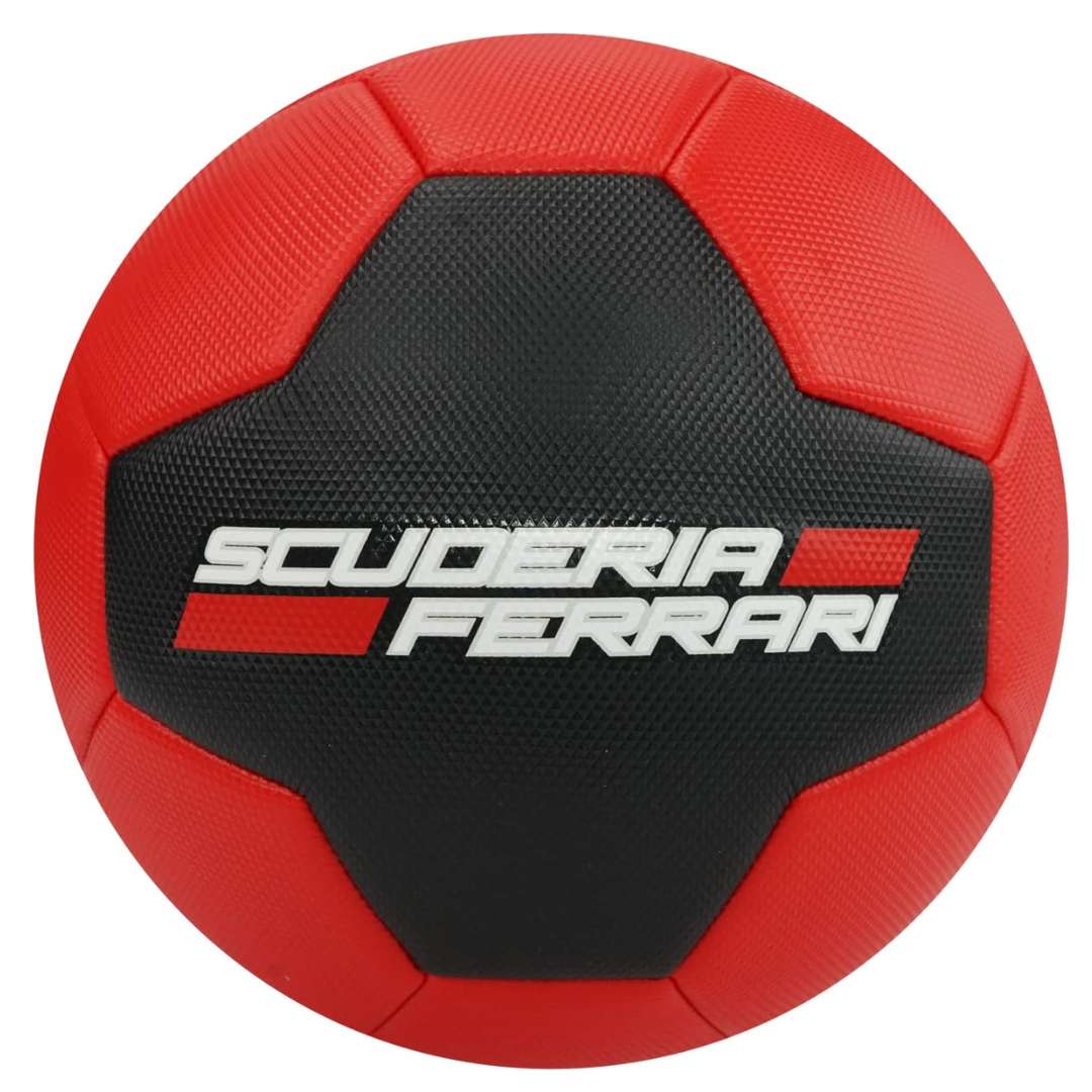 FERRARI MACHINE SEWING SOCCER BALL Black-Red Size 5 By Mesuca -Mesuca - India - www.superherotoystore.com