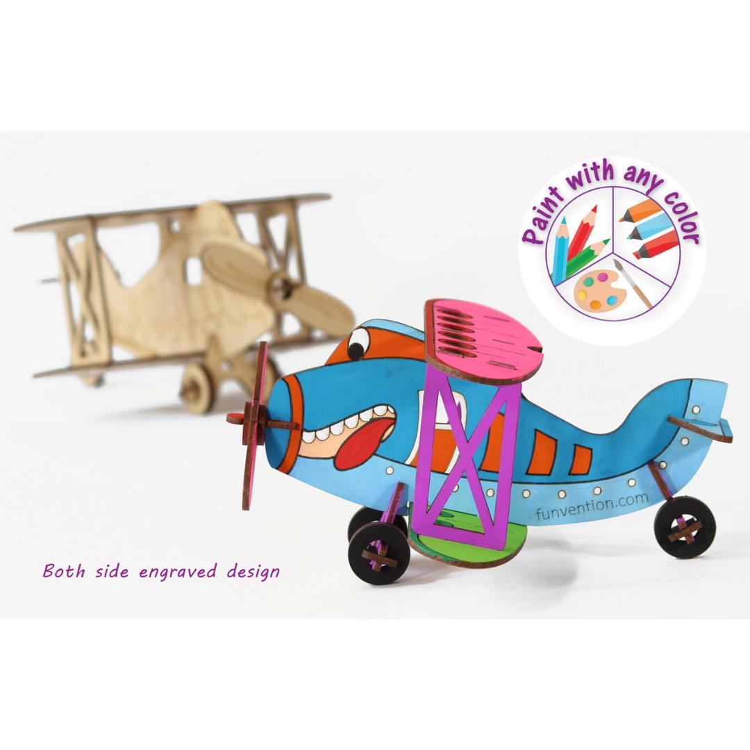 3D Coloring Model - Bi-Plane -Funvention - India - www.superherotoystore.com