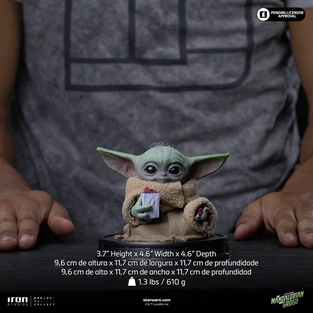 Mandalorian And Grogu Movie Grogu Popcorn Time  Statue By Iron Studios
