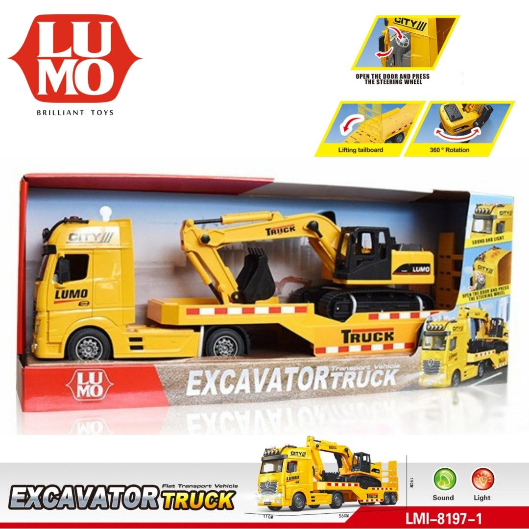 Excavator Truck With Light Music By Lumo By -Lumo - India - www.superherotoystore.com