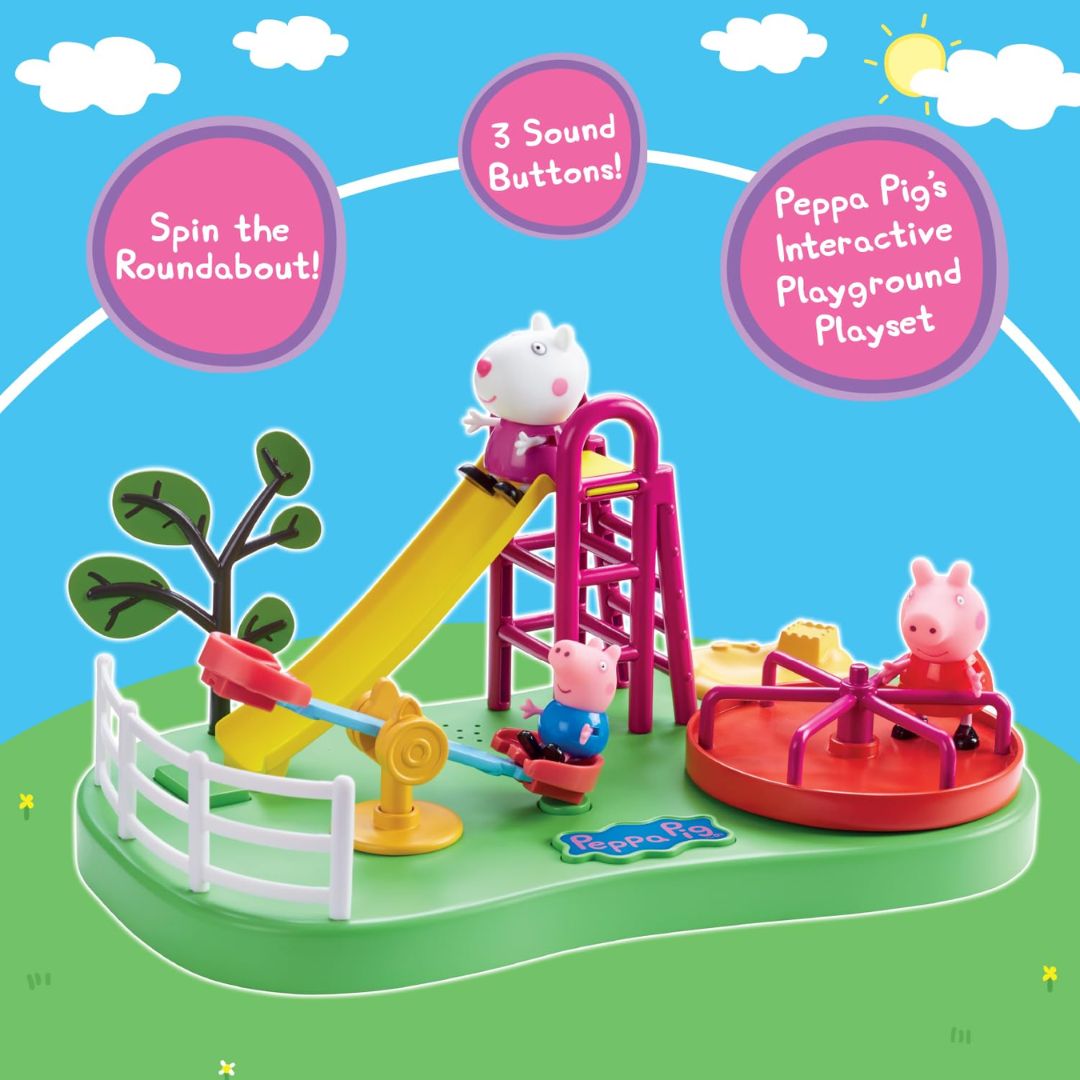 Pep Peppa Pigs Playground Playset By Hasbro -Hasbro - India - www.superherotoystore.com