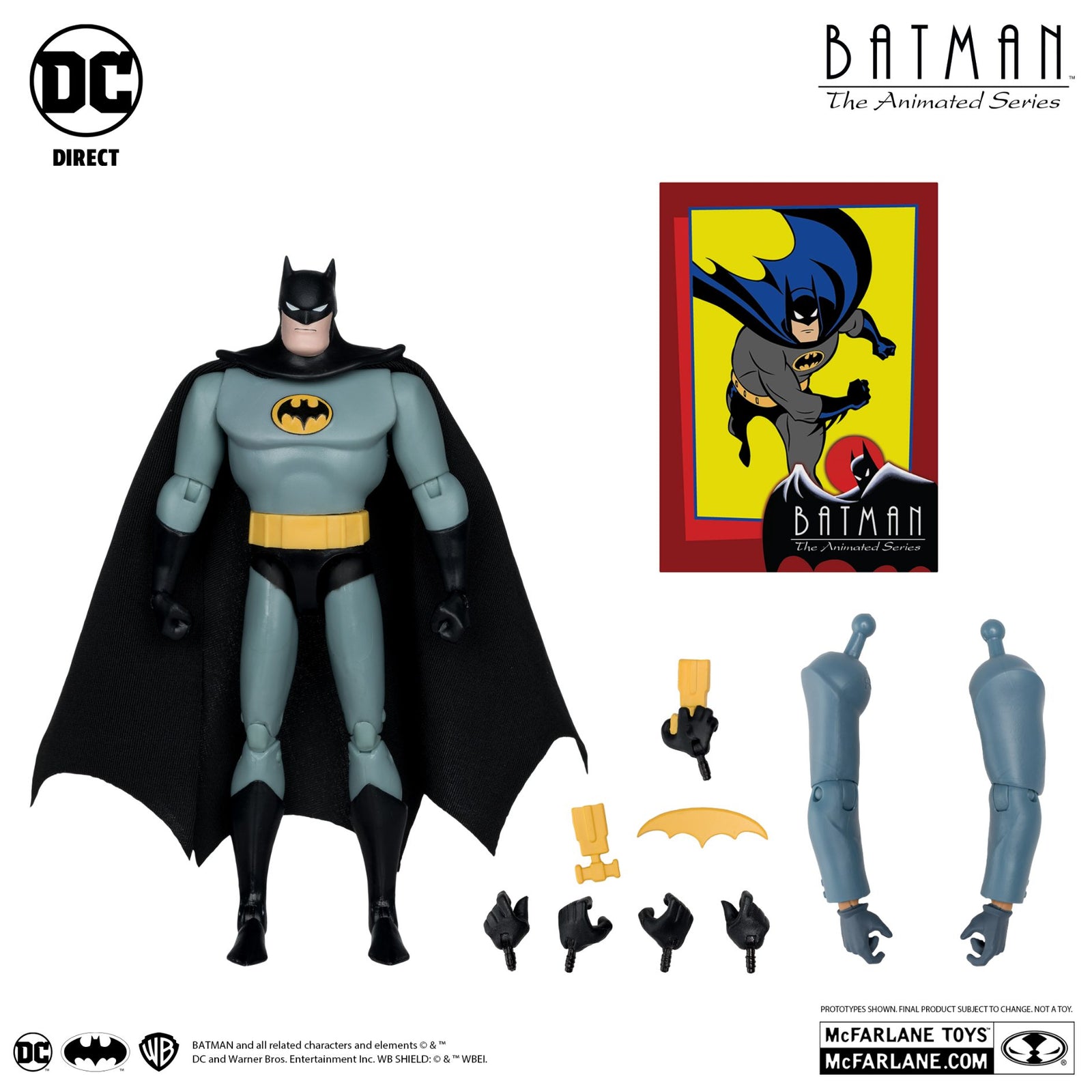 Batman the Animated Series Classic Batman (Chase) Action Figure By Mcfarlane Toys -McFarlane Toys - India - www.superherotoystore.com