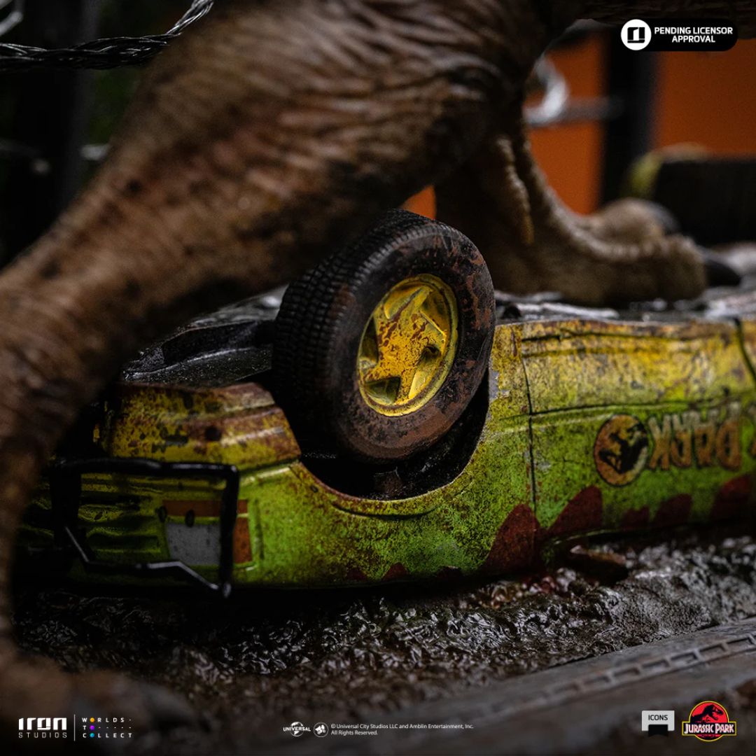 Jurassic Park T-Rex Breakout Set A - Jurassic Park - Icons Statue By Iron Studios