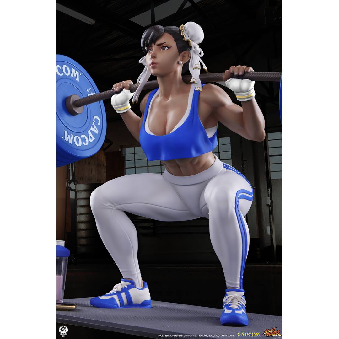 Chun-Li: Powerlifting Statue by PCS Collectibles -PCS Studios - India - www.superherotoystore.com