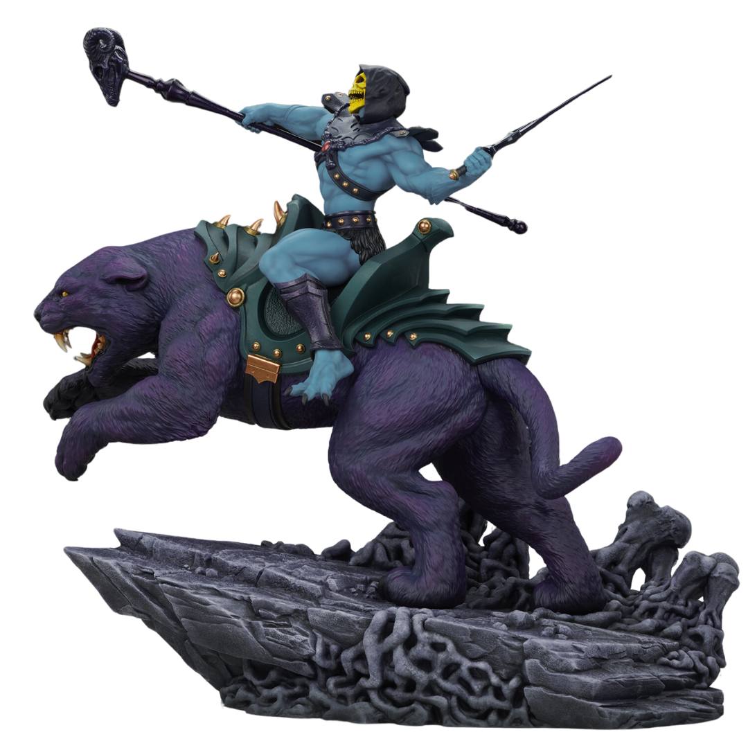 Skeletor & Panthor Classic Deluxe Statue by Tweeterhead -Tweeterhead - India - www.superherotoystore.com