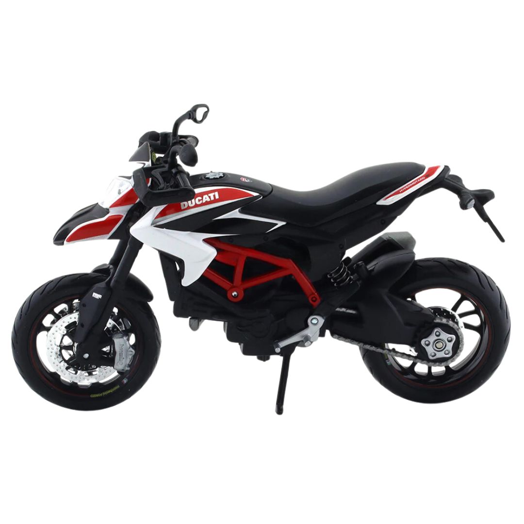 White Ducati Hypermotard SP 1:12 Scale Bike by Maisto -Maisto - India - www.superherotoystore.com