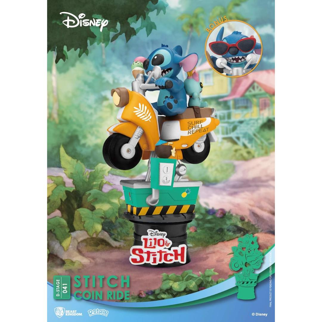 Lilo & Stitch Coin Ride DS-041 D-Stage 6-Inch Statue by Beast Kingdom -Beast Kingdom - India - www.superherotoystore.com