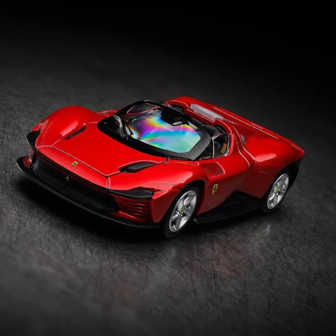 Red Race & Play Ferrari Daytona SP3 1:64 Scale Die-Cast Car By Bburago