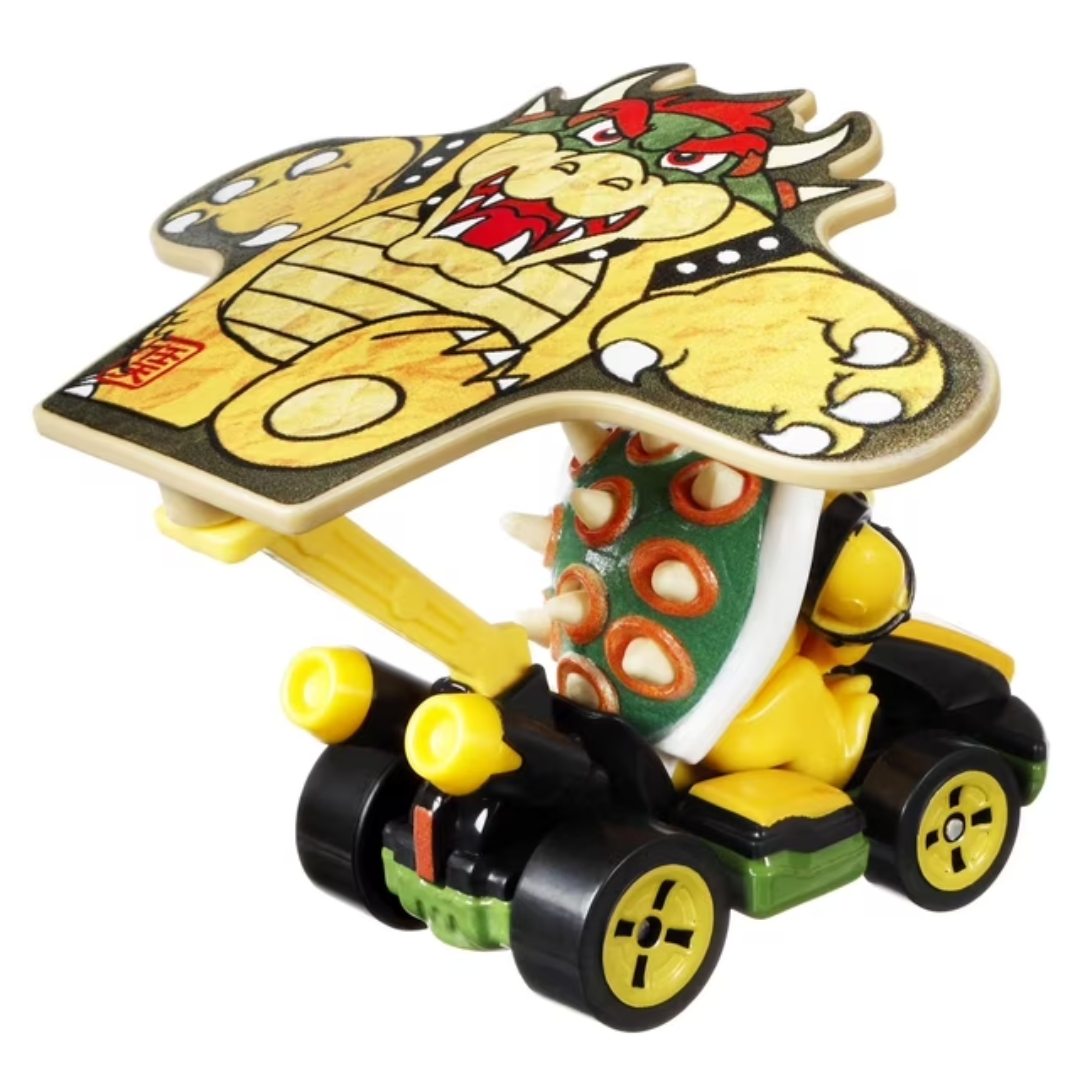 Mario Kart Bowser Standard Kart + Bowser Kite Die-Cast Car By Hot Wheels -Hot Wheels - India - www.superherotoystore.com