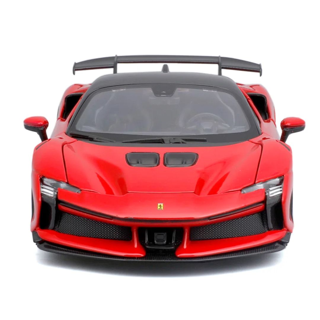 Red Ferrari SF90 XX Stradale in Hard Case 1:24 Scale Die-Cast Car by Bburago