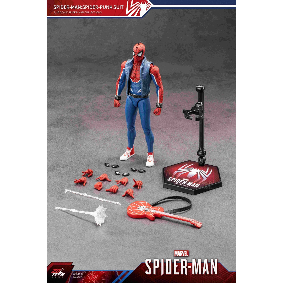 Spider-Man: Spider-Punk Suit Action Figure By Zd Toys