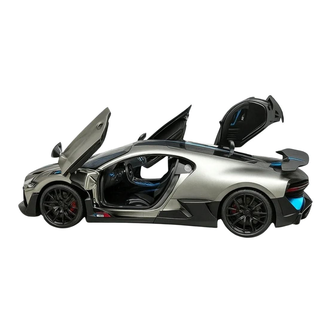 Grey Bugatti Divo  1:32 Scale Die-Cast Car By Joy Junction