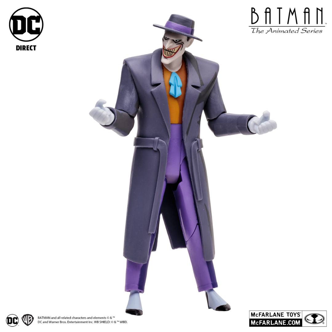 DC Comics Batman Animated Series - The Joker in Trench Coat Figure by McFarlane Toys -McFarlane Toys - India - www.superherotoystore.com