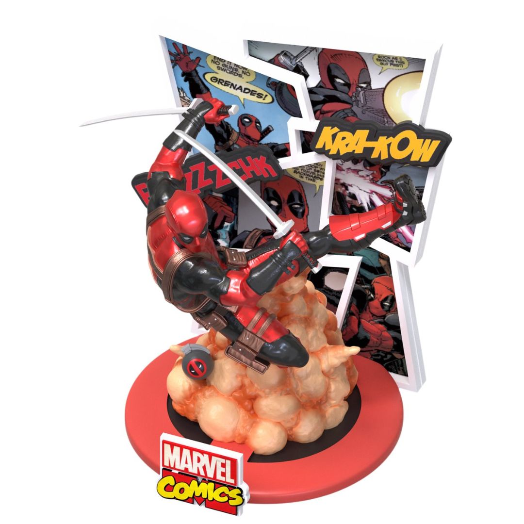 Marvel Comics Deadpool Metallic Version D-Stage Statue By Beast Kingdom -Beast Kingdom - India - www.superherotoystore.com