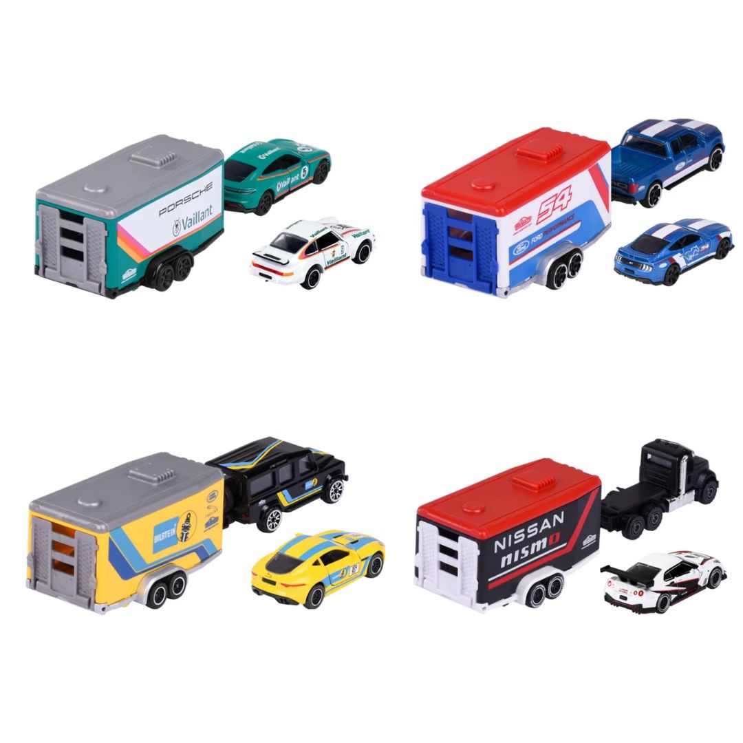 Car Diecast 4 Diecast Trailer Assortment By Majorette By Majorette -Majorette - India - www.superherotoystore.com