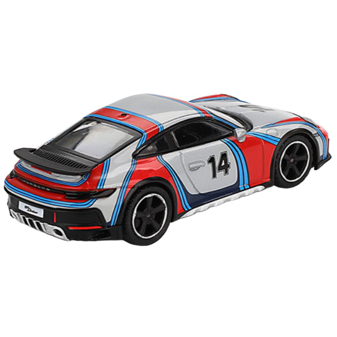 Ice Grey Metallic "Rally 1978" Porsche 911 Dakar 1:64 Scale Die-Cast Car By Mini GT