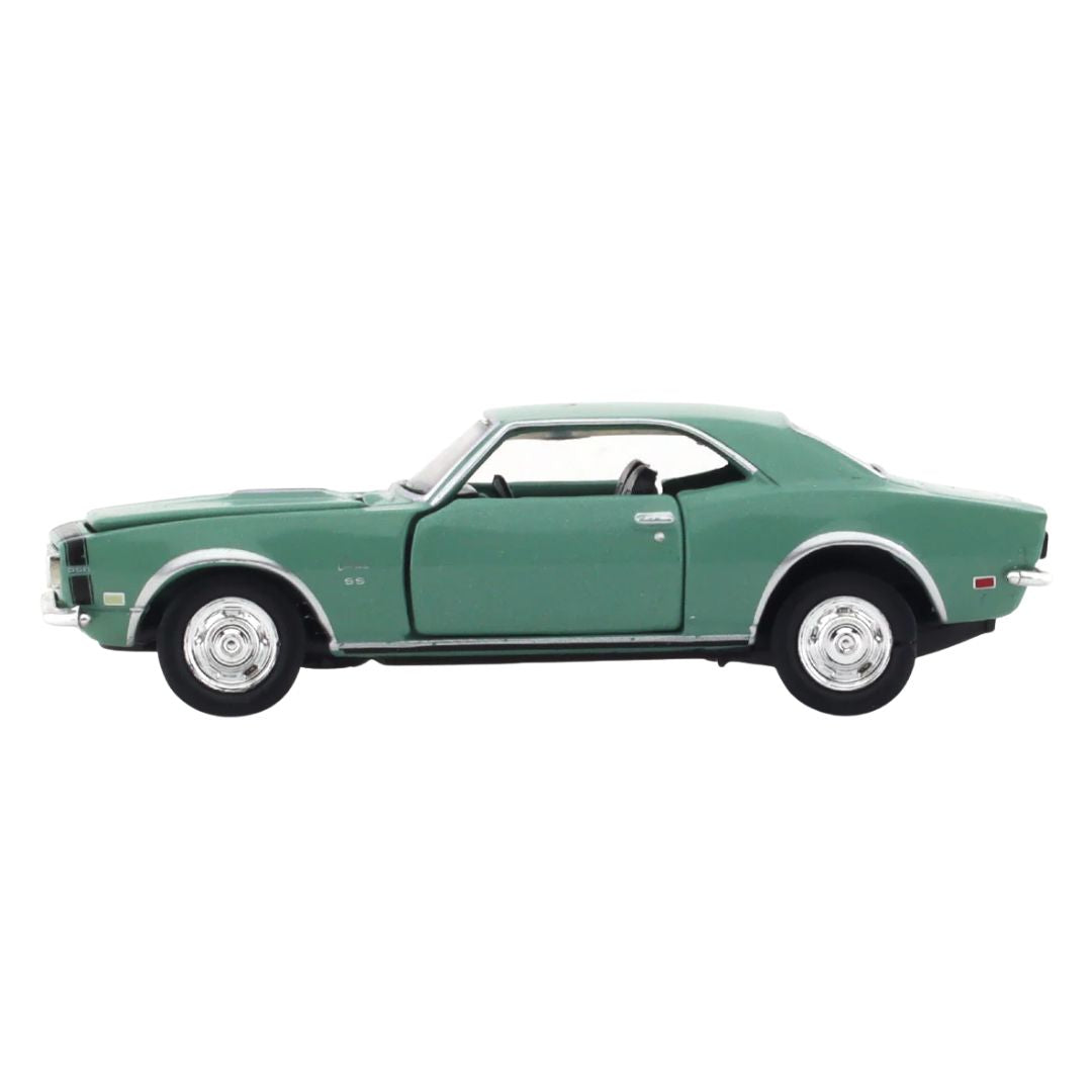 Green 1968 Chevrolet Camaro SS 350 1:64 Scale Die-Cast Car by M2 Machines