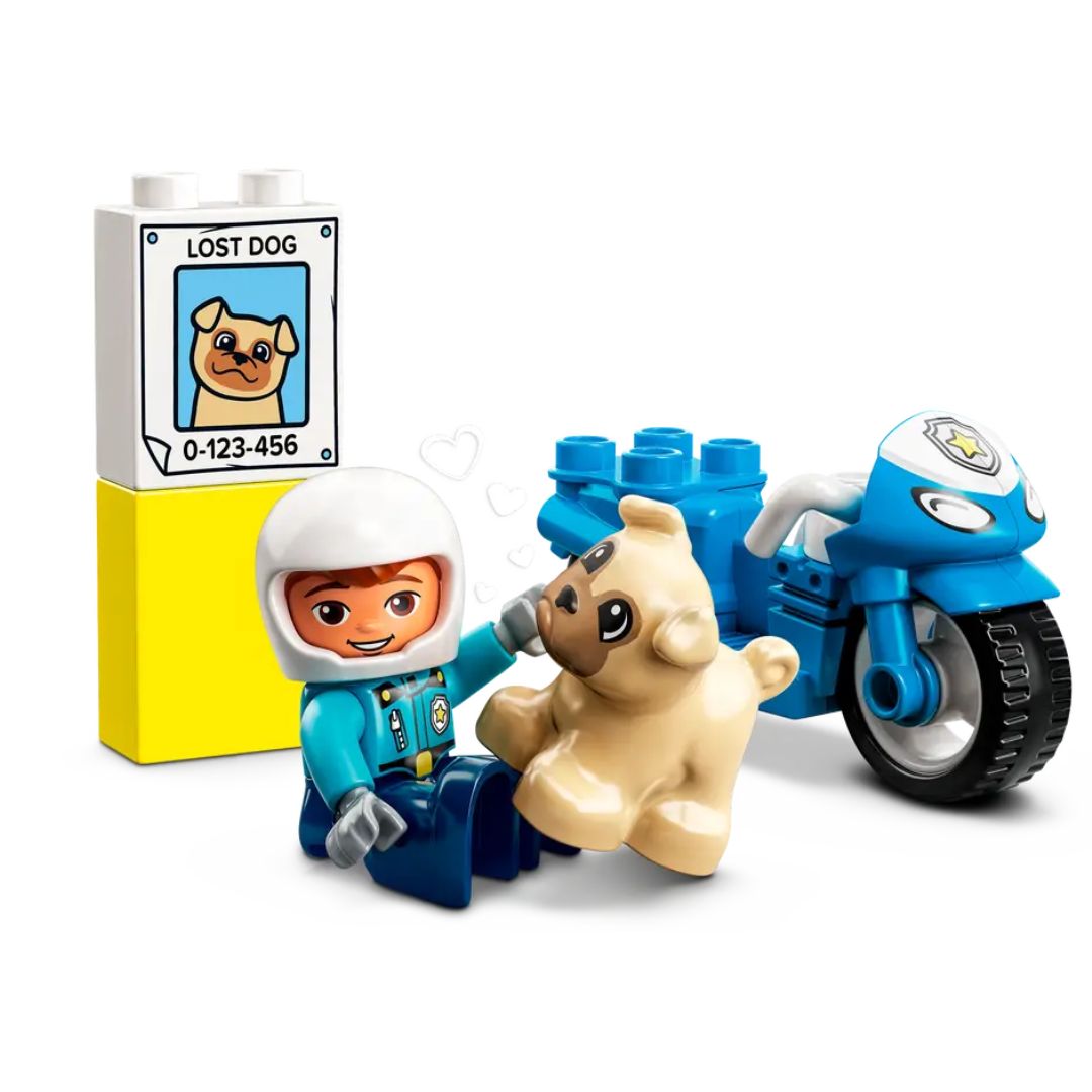 Lego Duplo Police Motorcycle -Lego - India - www.superherotoystore.com