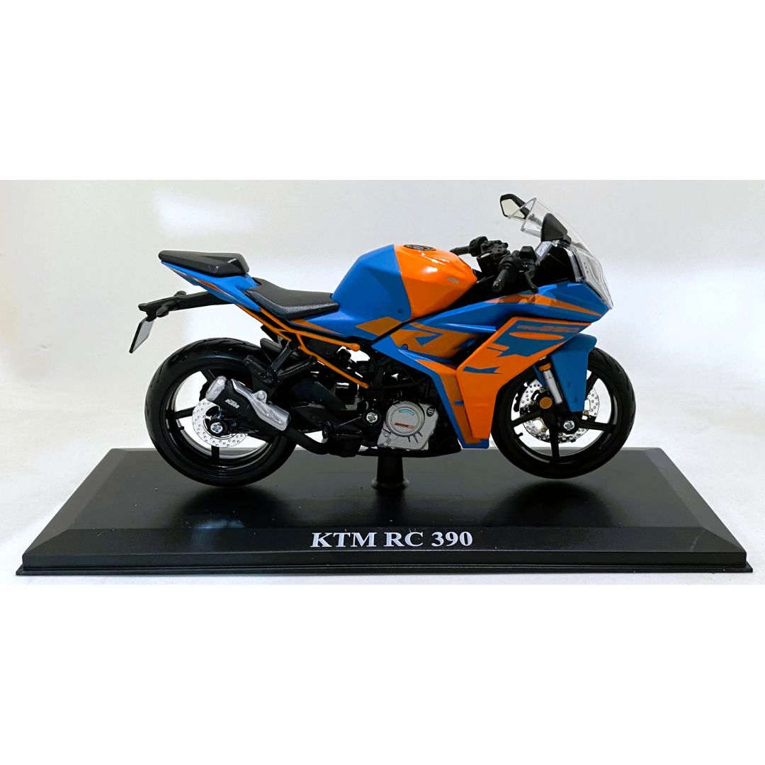 Blue - Orange KTM RC 390 1:18 Scale MODEL Die-cast Bike By Maisto -Maisto - India - www.superherotoystore.com