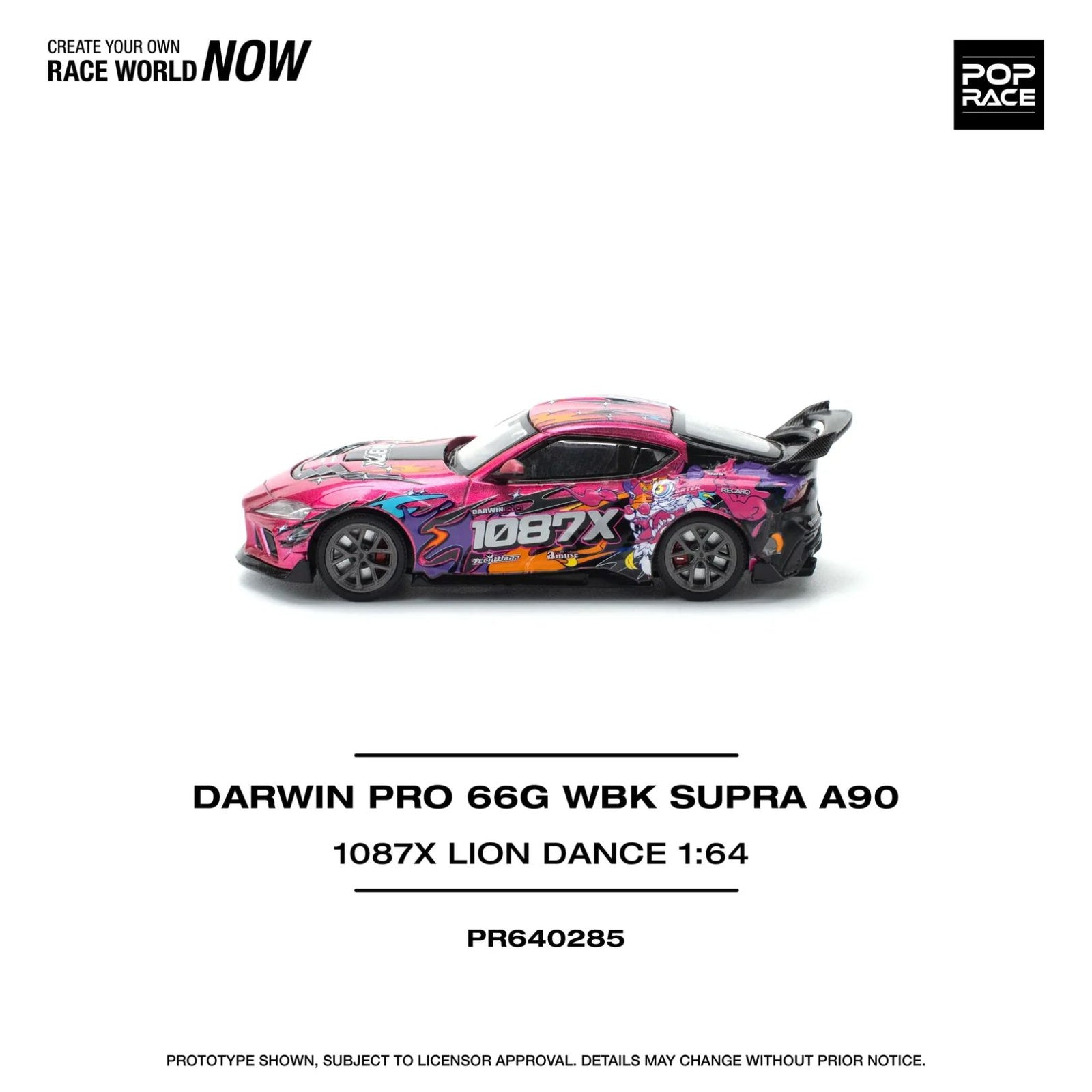 Darwin Pro 66G Wbk Supra 1:64 Diecast Car By Pop Race