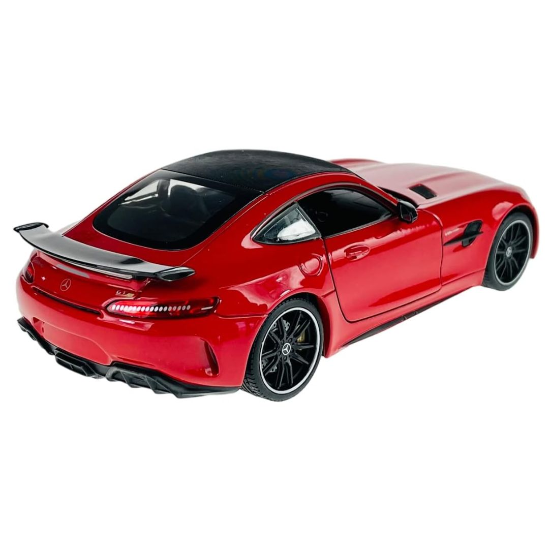Red Mercedes-Amg Gt R 1:24 Scale Die-Cast Car By Welly -Welly - India - www.superherotoystore.com