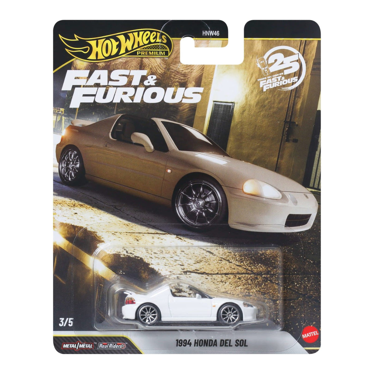 White Fast & Furious 1994 Honda Del Sol 1:64 Scale Die-Cast Car By Hot Wheels -Hot Wheels - India - www.superherotoystore.com