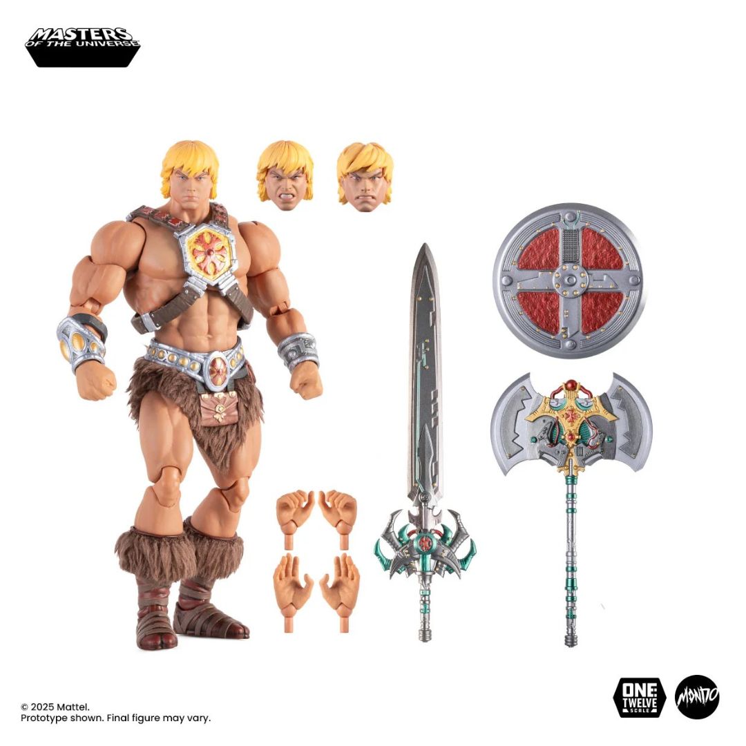 Masters Of The Universe 200X He-Man 1:12 Scale Action Figure By Mondo