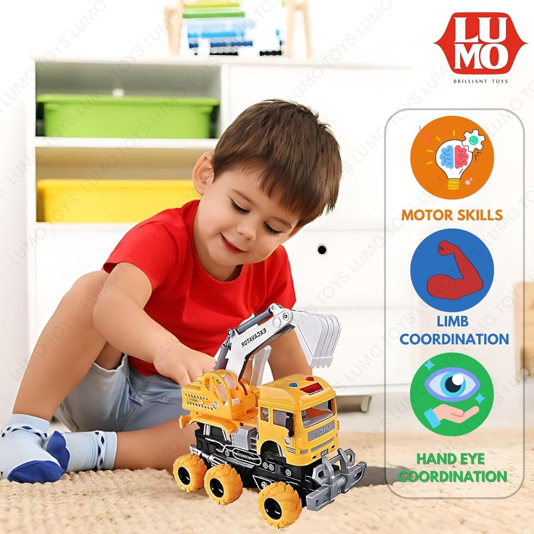 Construction Engineering Truck Toy -Lumo - India - www.superherotoystore.com