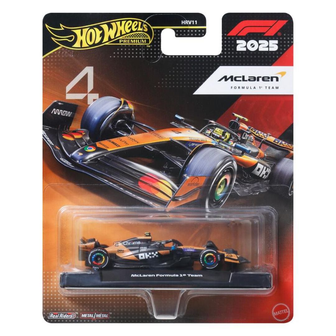 Hot Wheels Premium F1 - Mcfarlane Formula 1® Team (#4) By Hot Wheels -Hot Wheels - India - www.superherotoystore.com