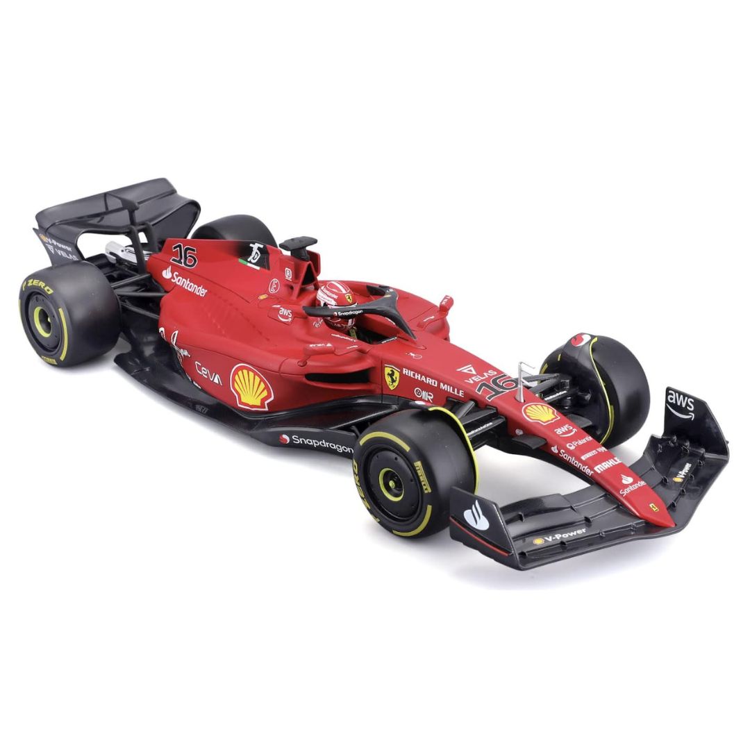 F1 Ferrari -75 #16 Charles Leclerc 1:18 Scale Die-Cast Car 2022 Bburago -Bburago - India - www.superherotoystore.com