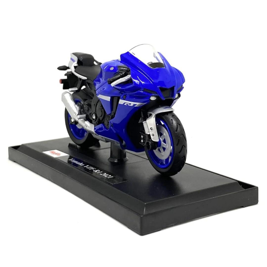 2021 Blue YAMAHA YZF-R1 1:18 Scale Bike By Maisto -Maisto - India - www.superherotoystore.com