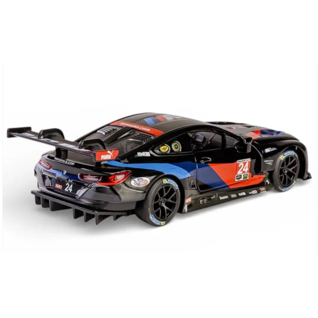 Black BMW M8 GTE 2018 1:32 Scale Die-Cast Car By RMZ -RMZ - India - www.superherotoystore.com