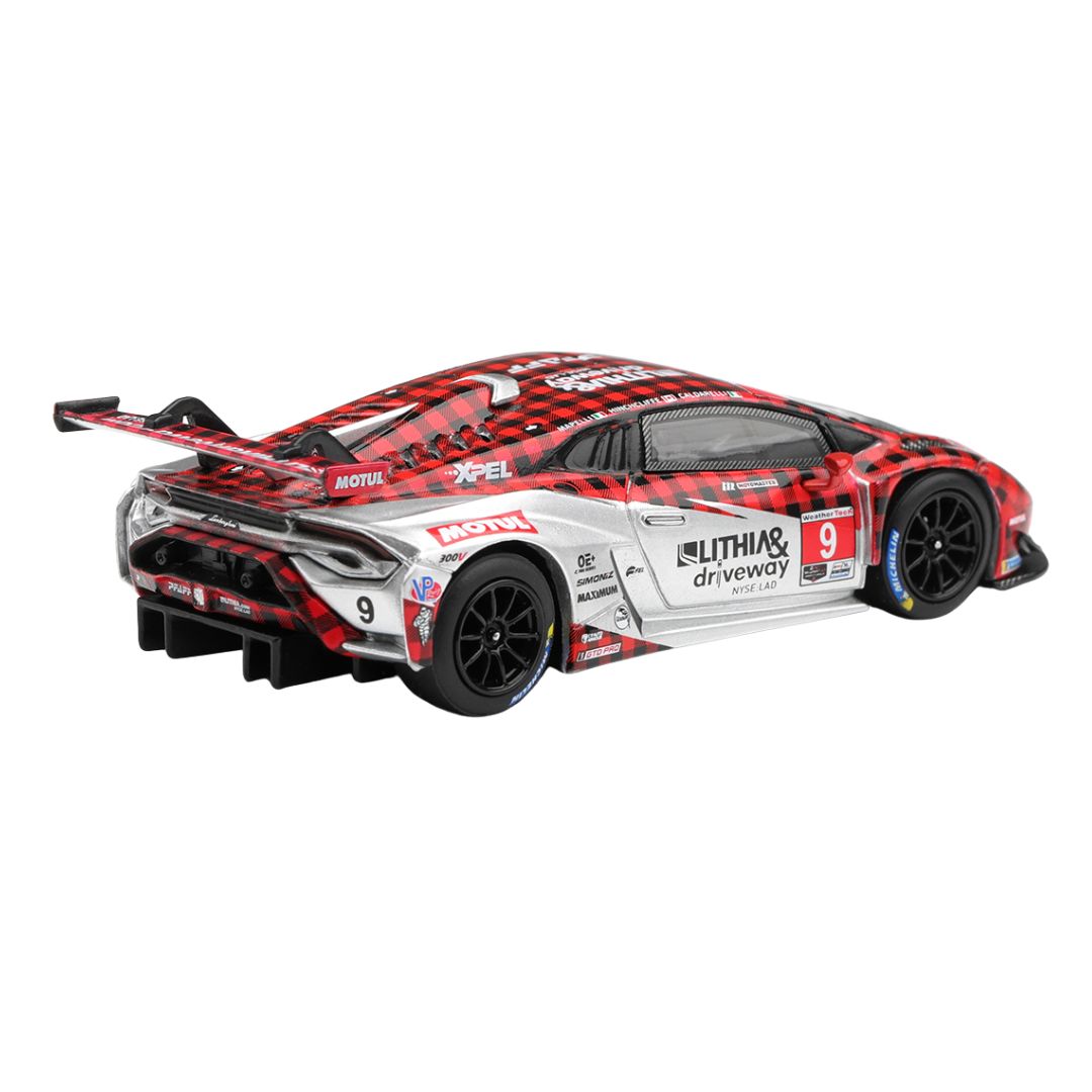 Lamborghini Huracan Gt3 Evo2 #9  Pfaff Motorsports 2025 Imsa Weathertech Gtd Pro 1:64 Diecast Car By Mini Gt