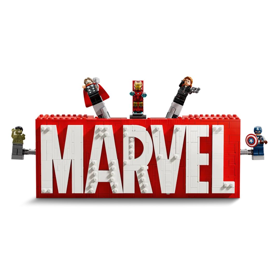 Marvel Logo & Minifigures By Lego
