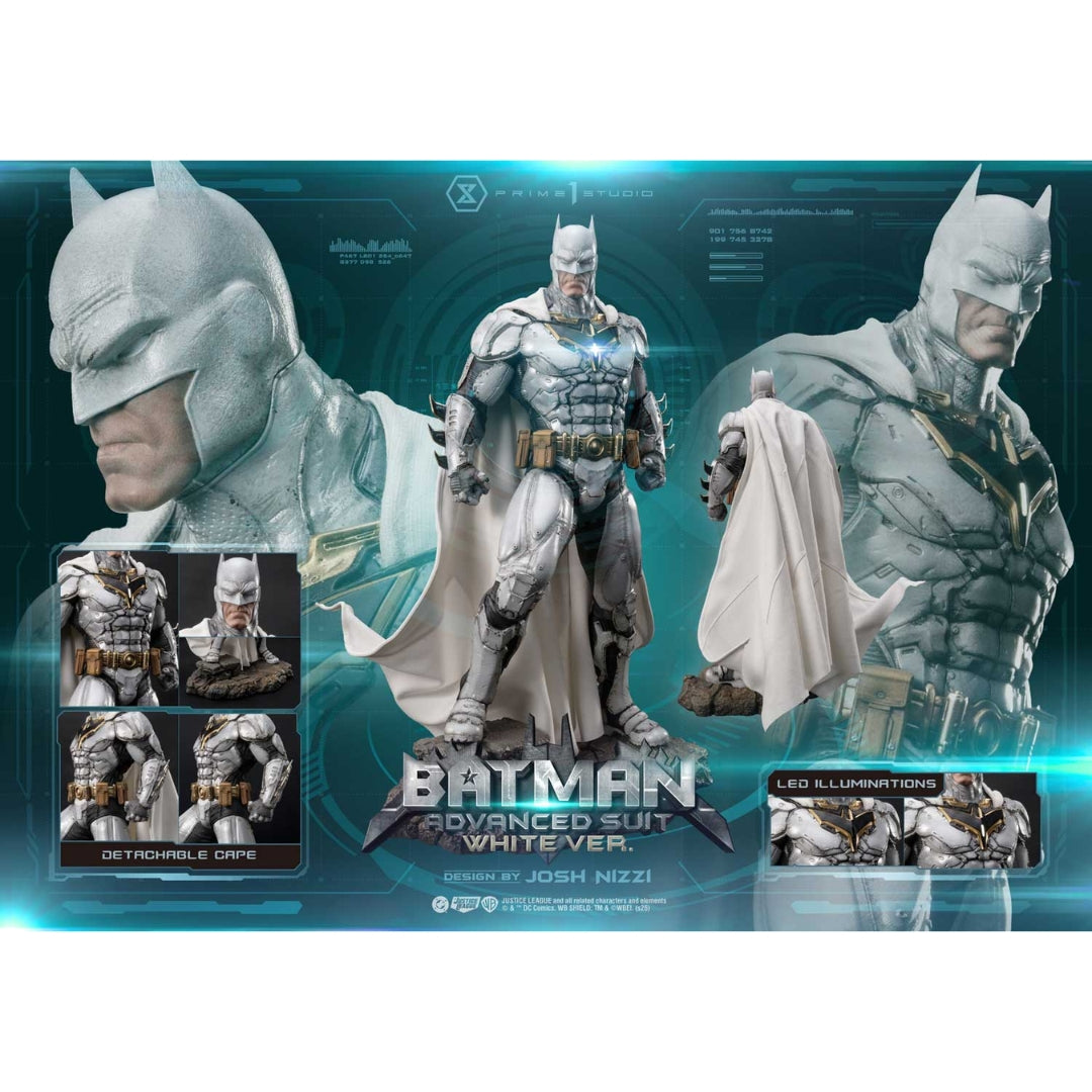 Justice League (Comics) Batman Advanced Suit White Version Statue By Prime1 Studios