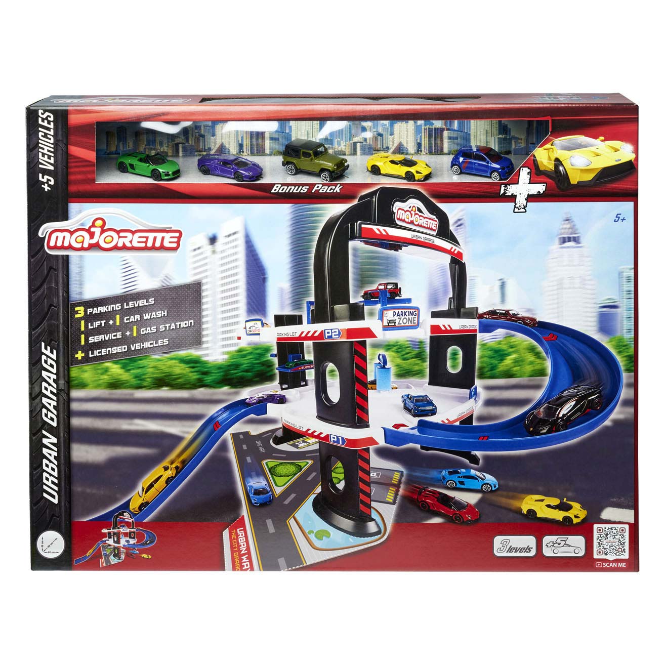 Urban Garage Set With Bonus Pack by Majorette -Majorette - India - www.superherotoystore.com