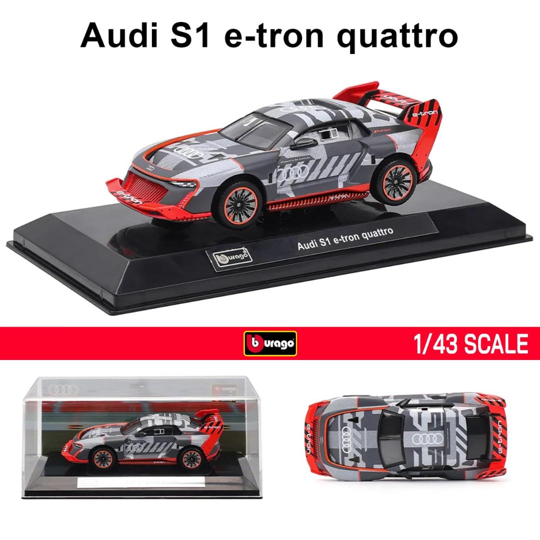 Audi S1 Hoonitron 1/43 Scale Diecast Car By Bburago -Bburago - India - www.superherotoystore.com
