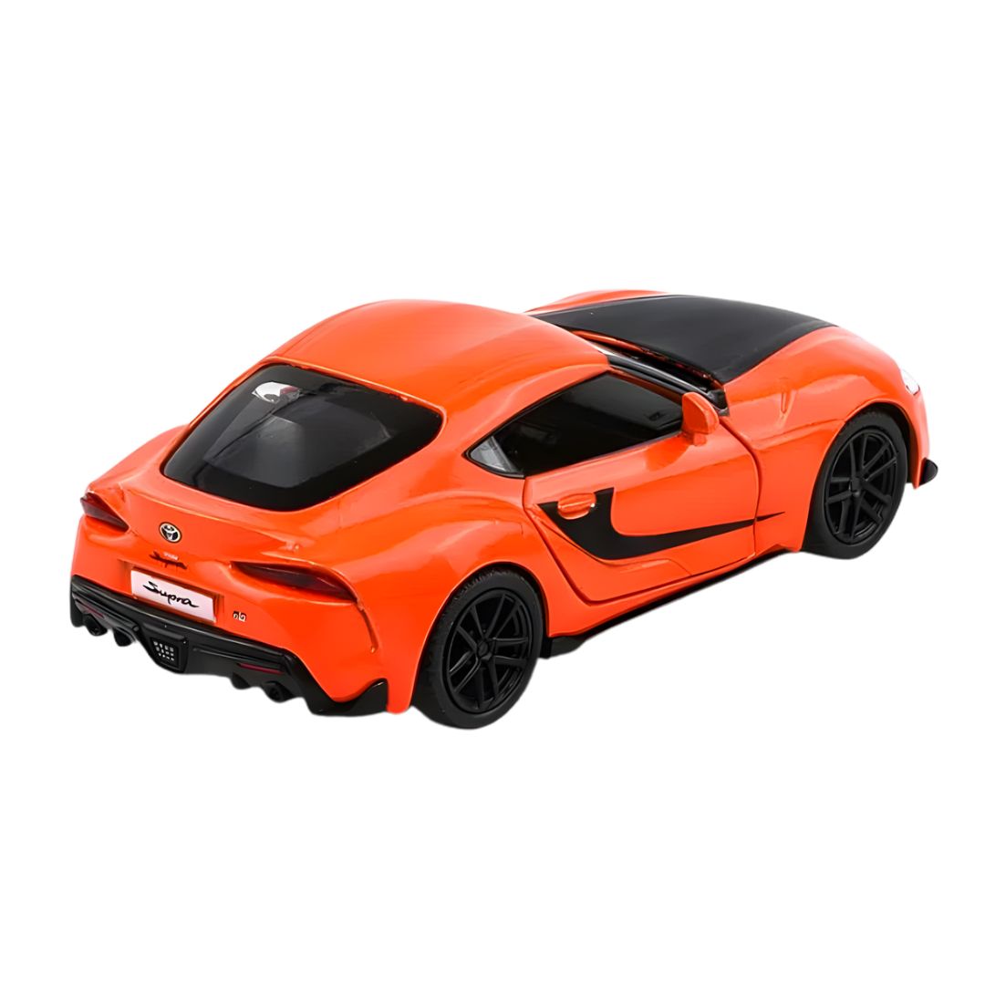 2020 Orange Toyota Supra 1:32 Scale Die-Cast Car By RMZ