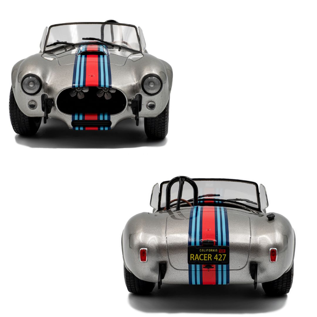 1:18 Shelby Cobra 427 Mkii Solido Works M Racing Silver 1965 By Solido