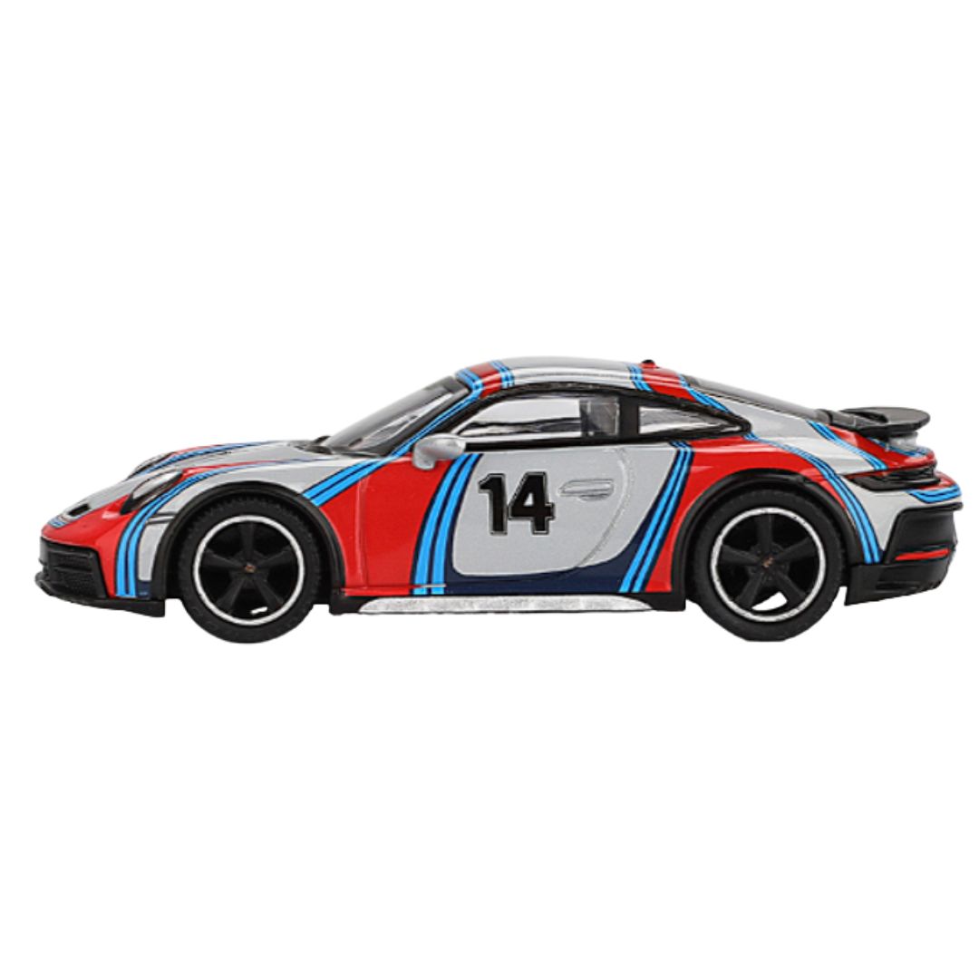 Ice Grey Metallic "Rally 1978" Porsche 911 Dakar 1:64 Scale Die-Cast Car By Mini GT