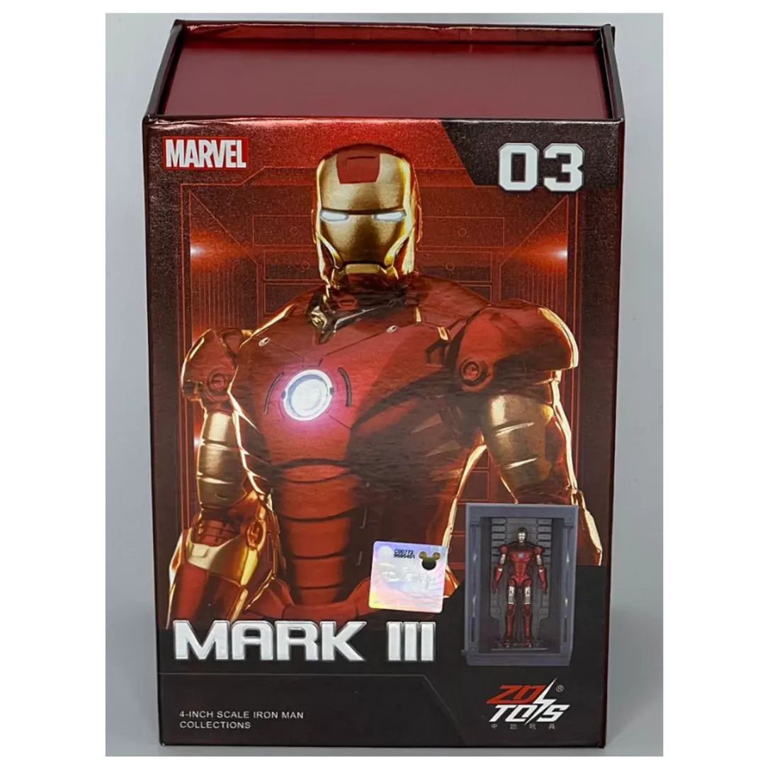 Iron Man+Hall Of Amor Set Mk3 4-Inch Action Figure By Zd Toys -ZD Toys - India - www.superherotoystore.com