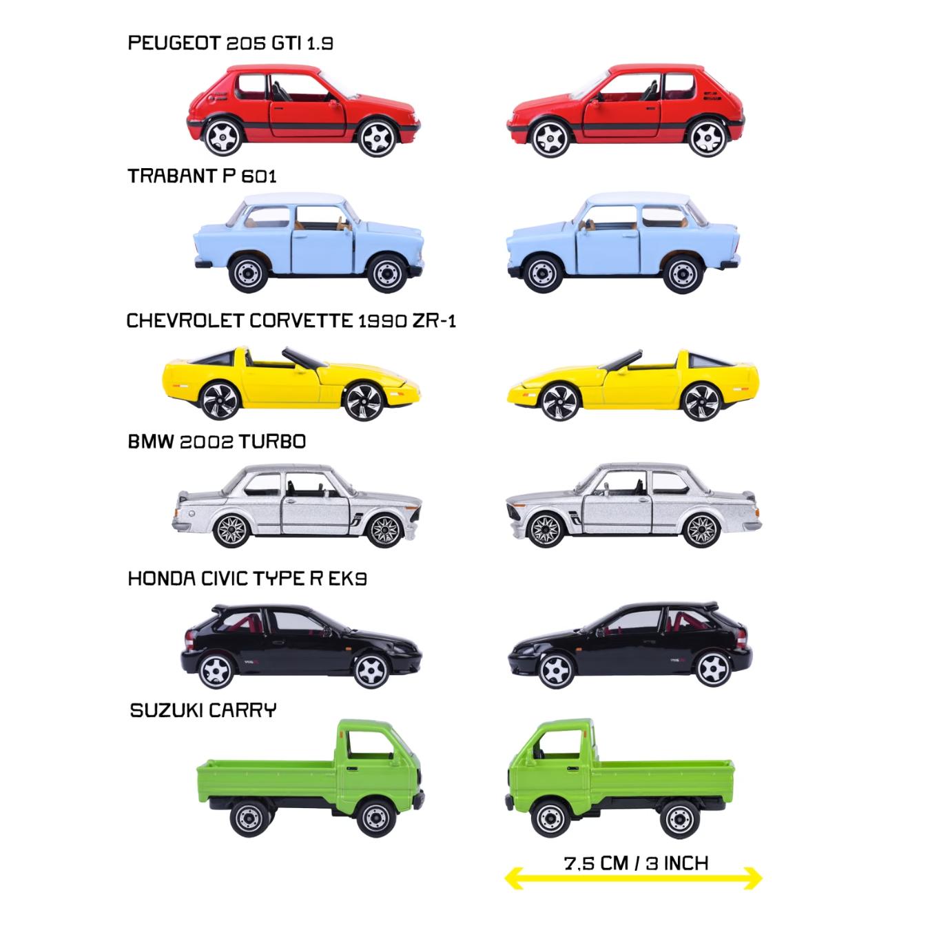 Vintage Series 6 Pack 1:64 Scale Die-Cast Car By Majorette -Majorette - India - www.superherotoystore.com