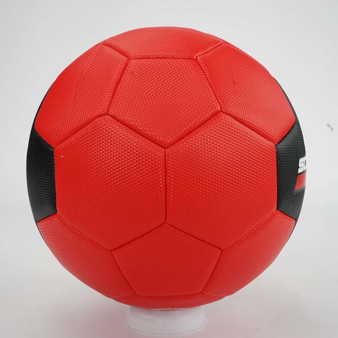 FERRARI MACHINE SEWING SOCCER BALL Black-Red Size 5 By Mesuca -Mesuca - India - www.superherotoystore.com