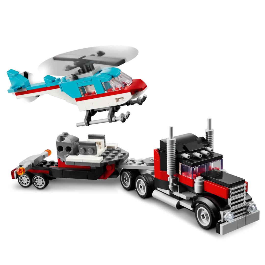 Lego Creator Flatbed Truck with Helicopter -Lego - India - www.superherotoystore.com