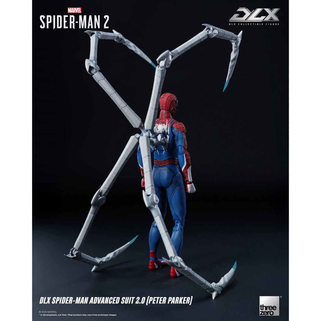 Marvel'S Spider-Man 2: Spider-Man Advanced Suit 2.0 Peter Parker By Threezero -ThreeZero - India - www.superherotoystore.com