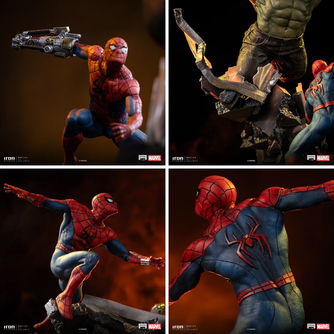 Spider-Man: Brand New Day Spider-Man Vs Hulk Statue By Iron Studios
