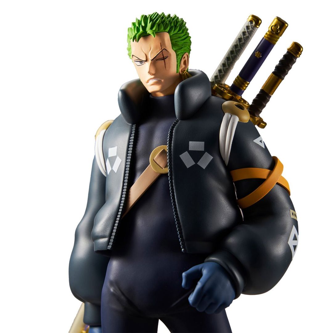 One Piece Roronoa Zoro Egghead Masterlise Ichibansho statue by Bandai -Ichibansho - India - www.superherotoystore.com